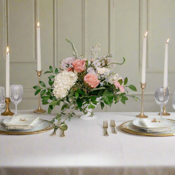 Timeless Compote Table Arrangement